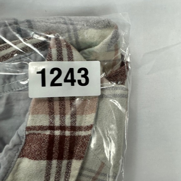 Free People Wesley Plaid Button Front Shirt Gray Cream Rust Soft Woven Top Small - Picture 8 of 8